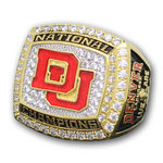2015 Denver Pioneers Lacrosse National Championship Ring