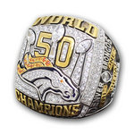 2015 Super Bowl 50 Denver Broncos Championship Ring