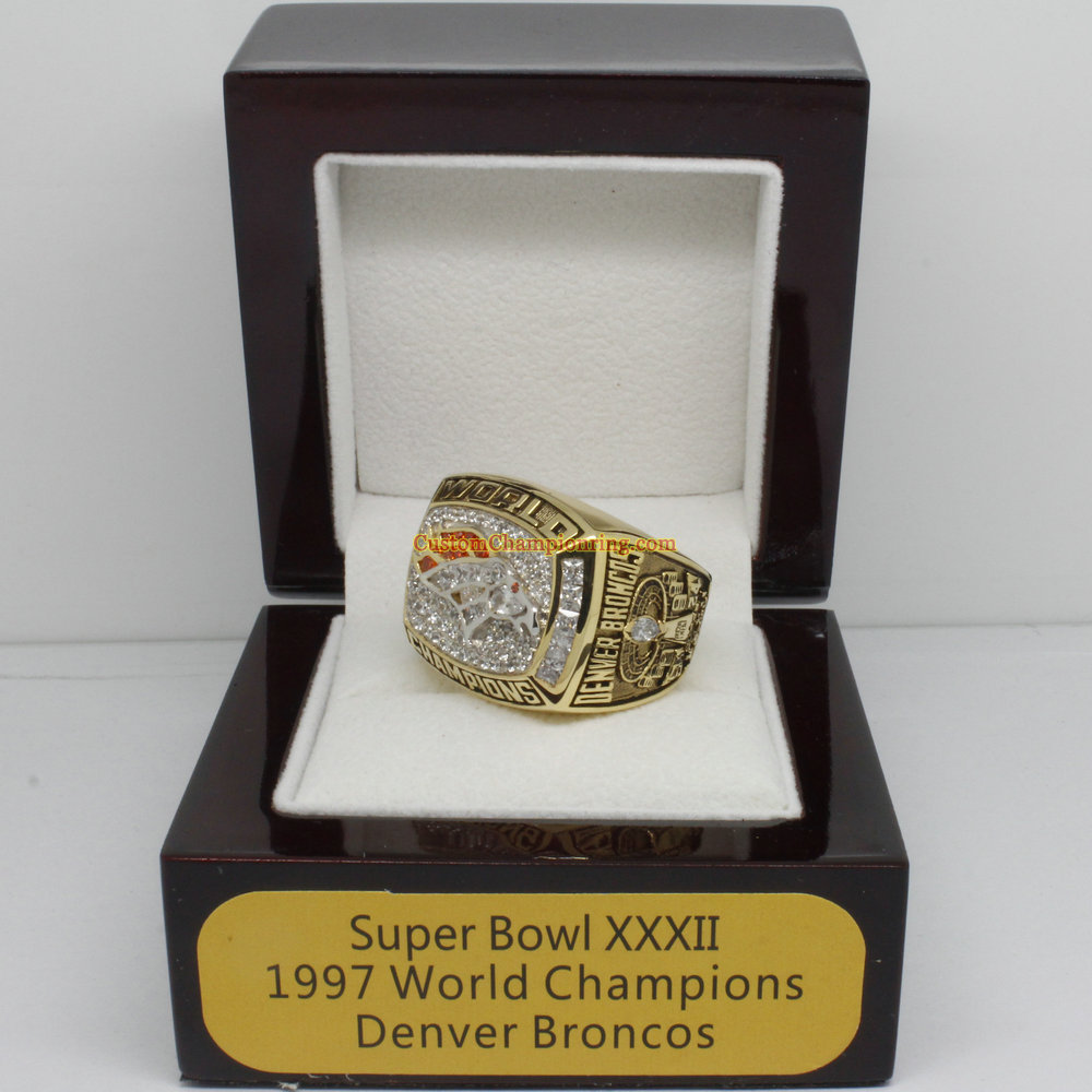 1997 Super Bowl XXXII Denver Broncos Championship Ring