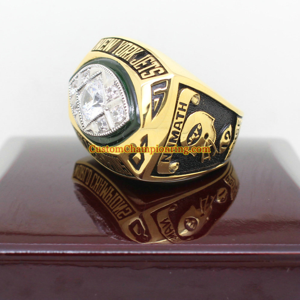 1968-69 New York Jets Super Bowl III Championship Ring Presented to, Lot  #80063