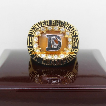 1987 Denver Broncos American Football Championship Ring