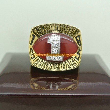 1985 Oklahoma Sooners Football National Championship Ring