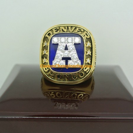 1986 Denver Broncos American Football Championship Ring