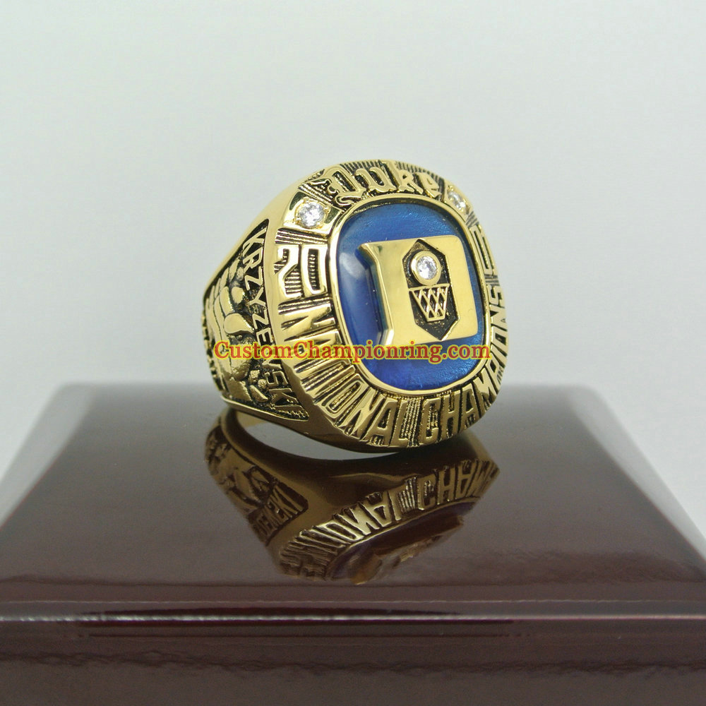 2001 Duke Blue Devils Basketball National Champions Ring