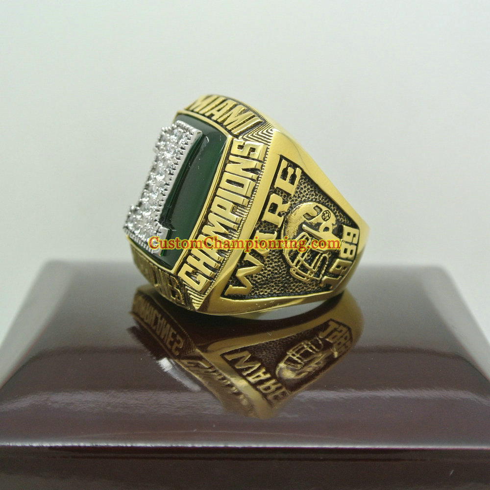 1989 Miami Hurricanes National Championship Ring