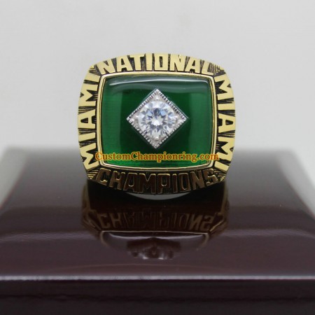 1987 Miami Hurricanes National Championship Ring