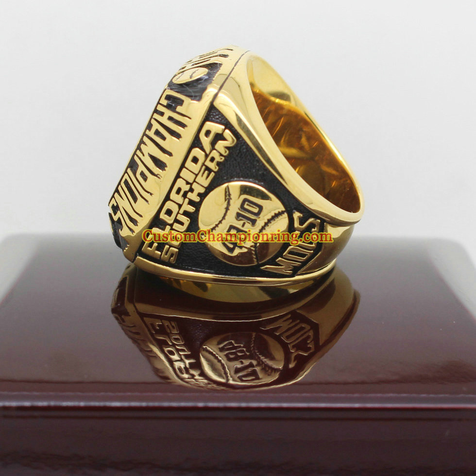 1988 Florida Southern Moccasins Baseball National Championship ring