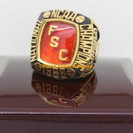 1988 Florida Southern Moccasins Baseball National Championship ring