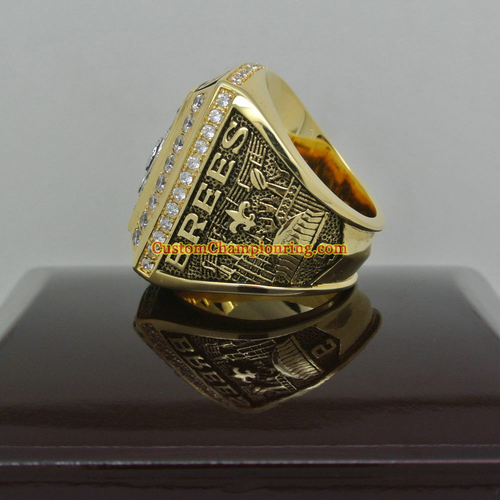 2009 New Orleans Saints NFL Super Bowl Championship Ring Presented, Lot  #80086